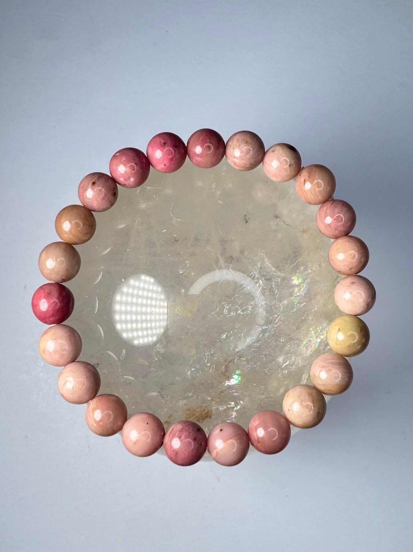 Pink Petrified Wood Bracelet