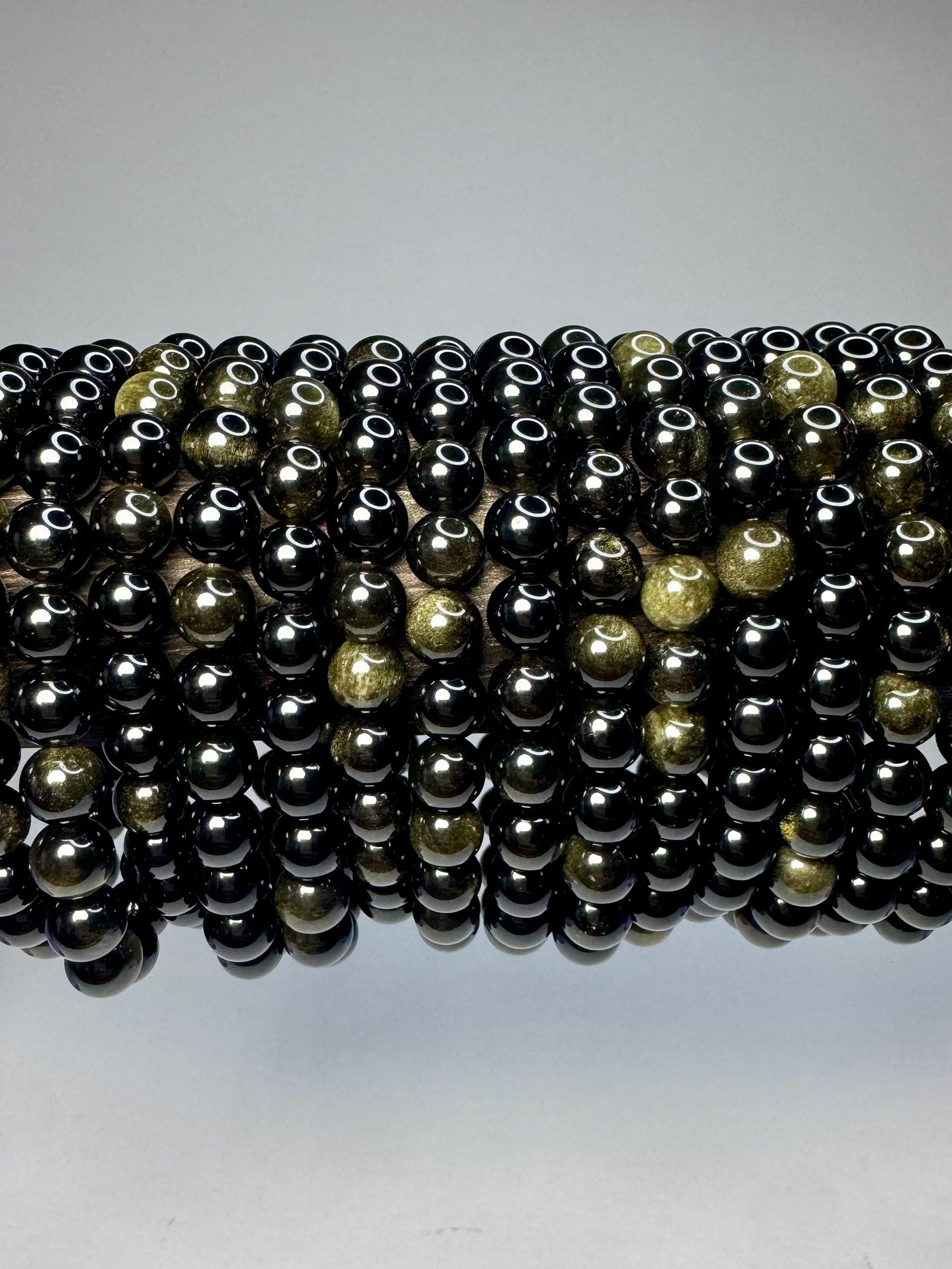 Gold Sheen Obsidian Bracelet