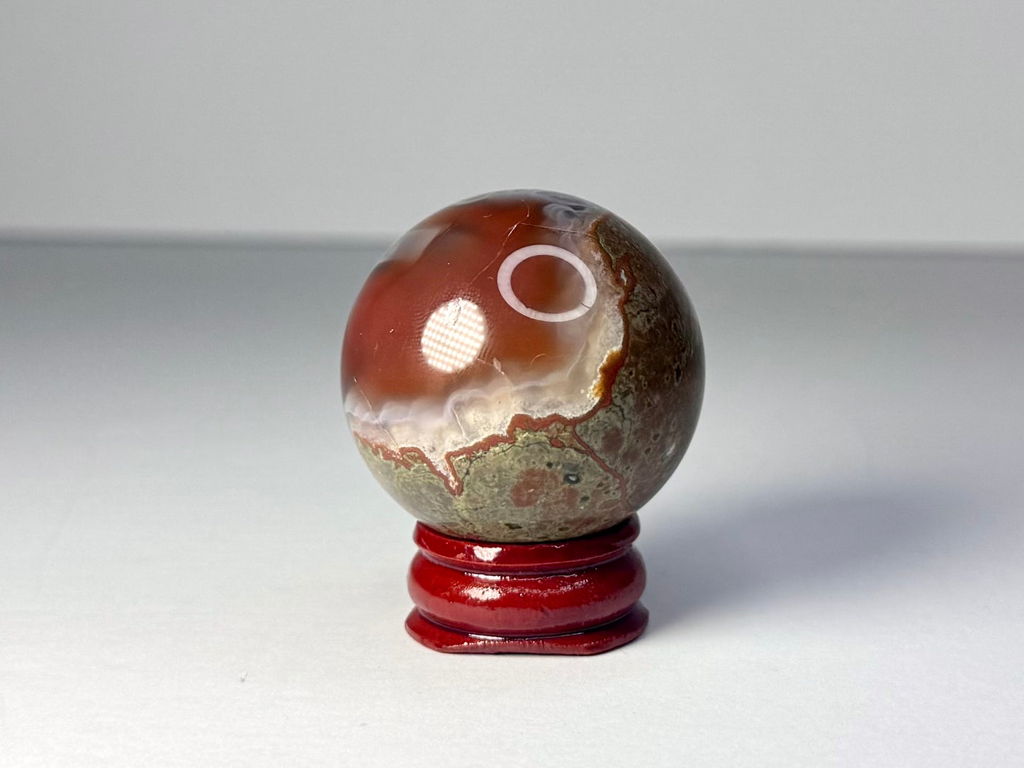 Mozambique Pink Agate Sphere - A