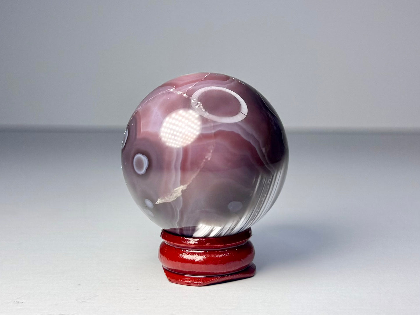 Mozambique Pink Agate Sphere - B