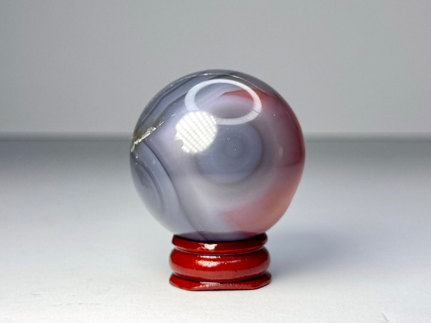 Mozambique Pink Agate Sphere - C