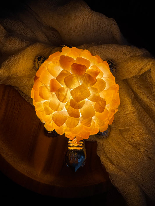 Sunstone Chip Turtle Lamp