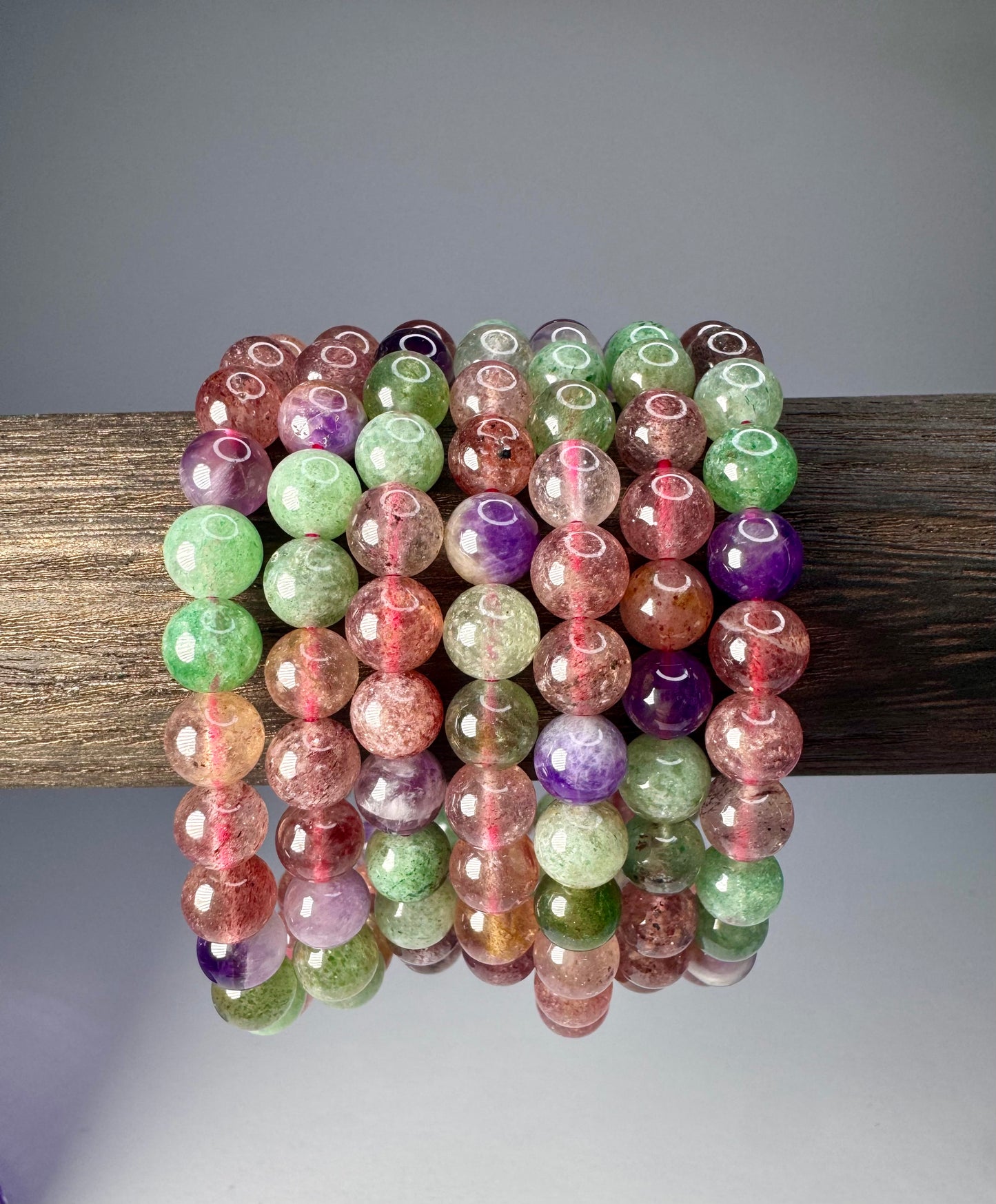 Self Empowerment Bracelet | Amethyst & Strawberry Quartz