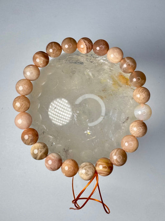 Peach Moonstone Bracelet