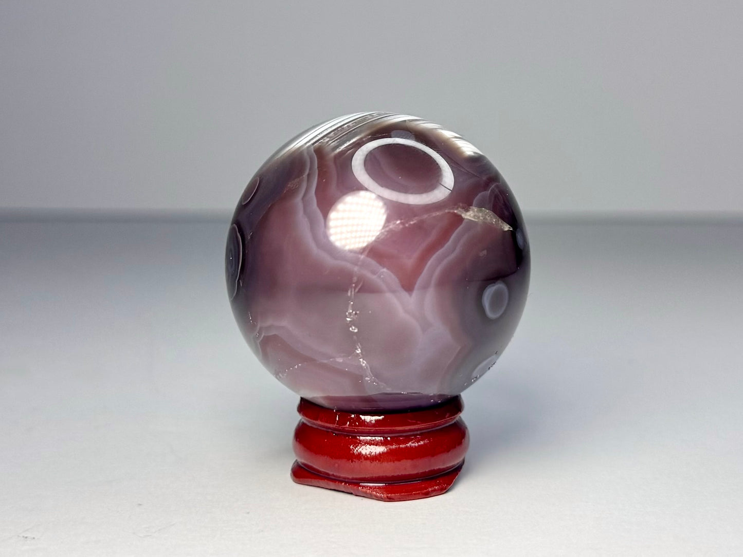 Mozambique Pink Agate Sphere - B