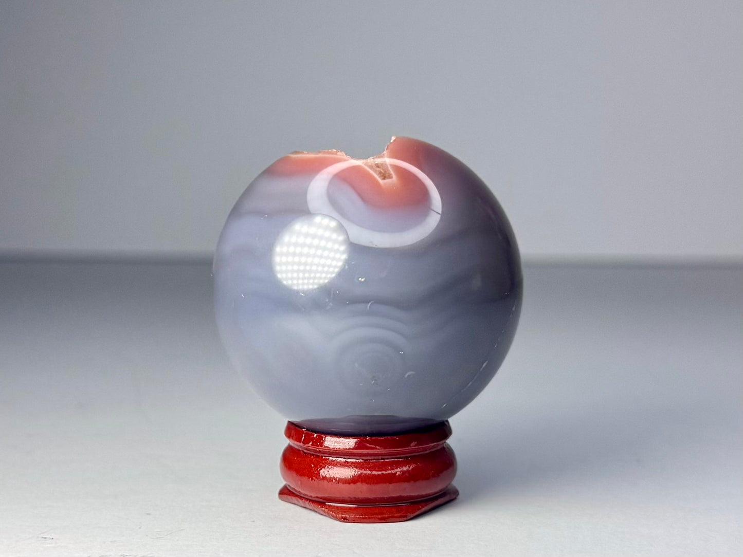 Mozambique Pink Agate Sphere - C