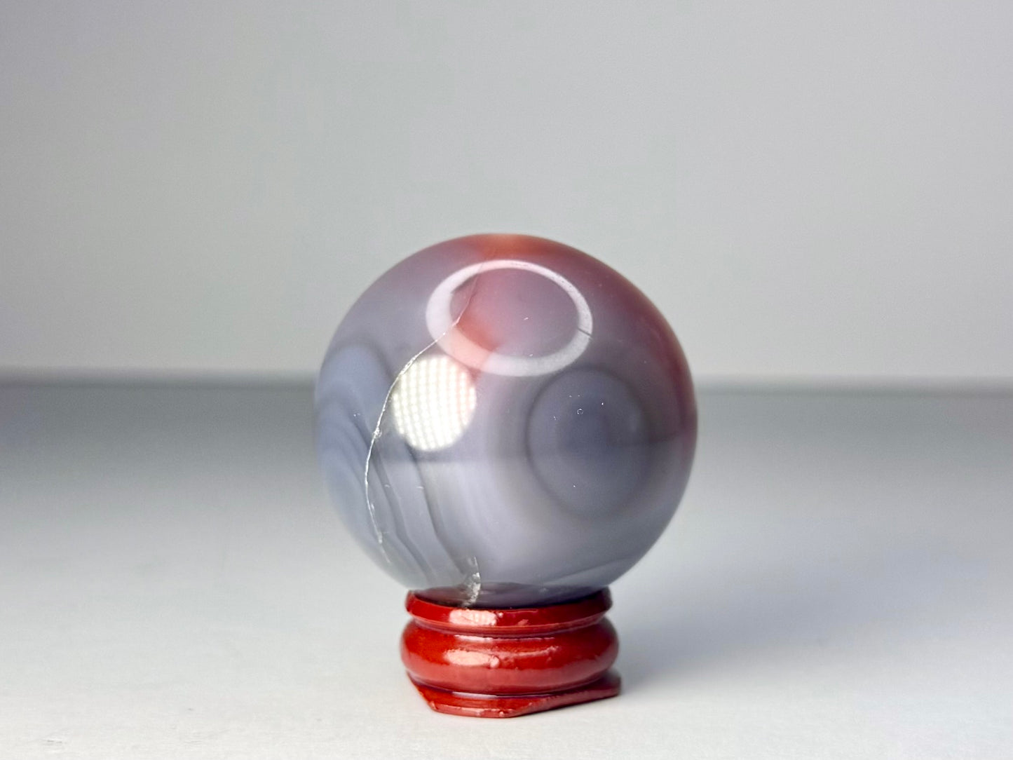 Mozambique Pink Agate Sphere - C