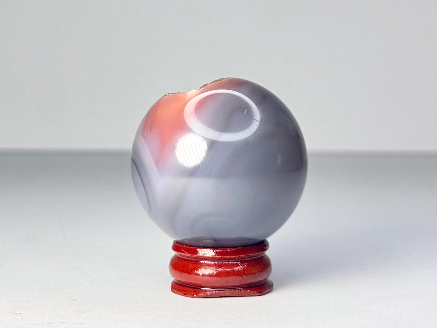 Mozambique Pink Agate Sphere - C