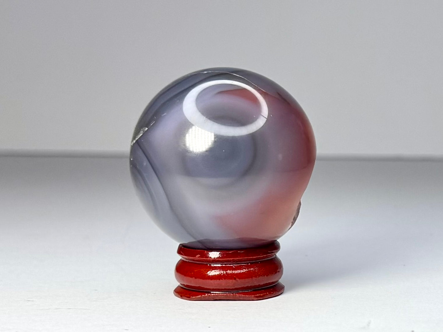 Mozambique Pink Agate Sphere - C