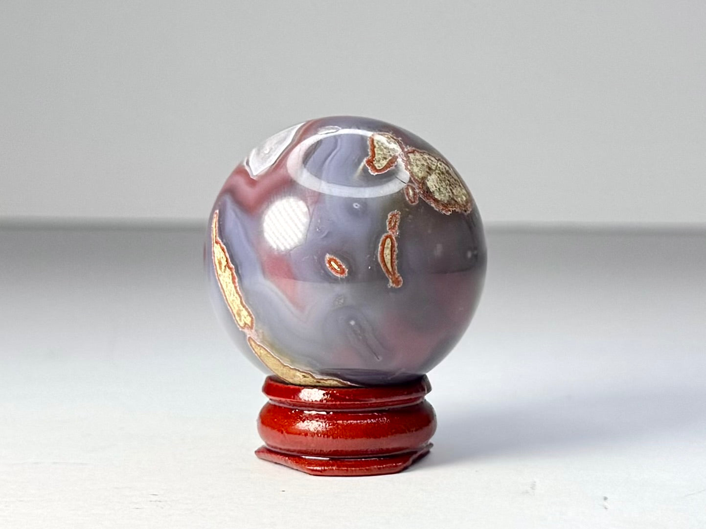 Mozambique Pink Agate Sphere - D