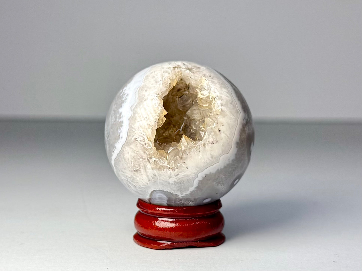 Mozambique Pink Agate Sphere - E