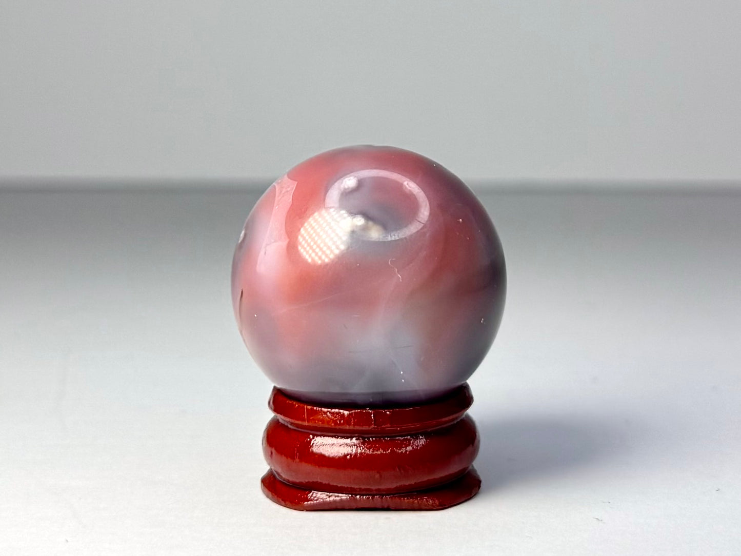 Mozambique Pink Agate Sphere - F