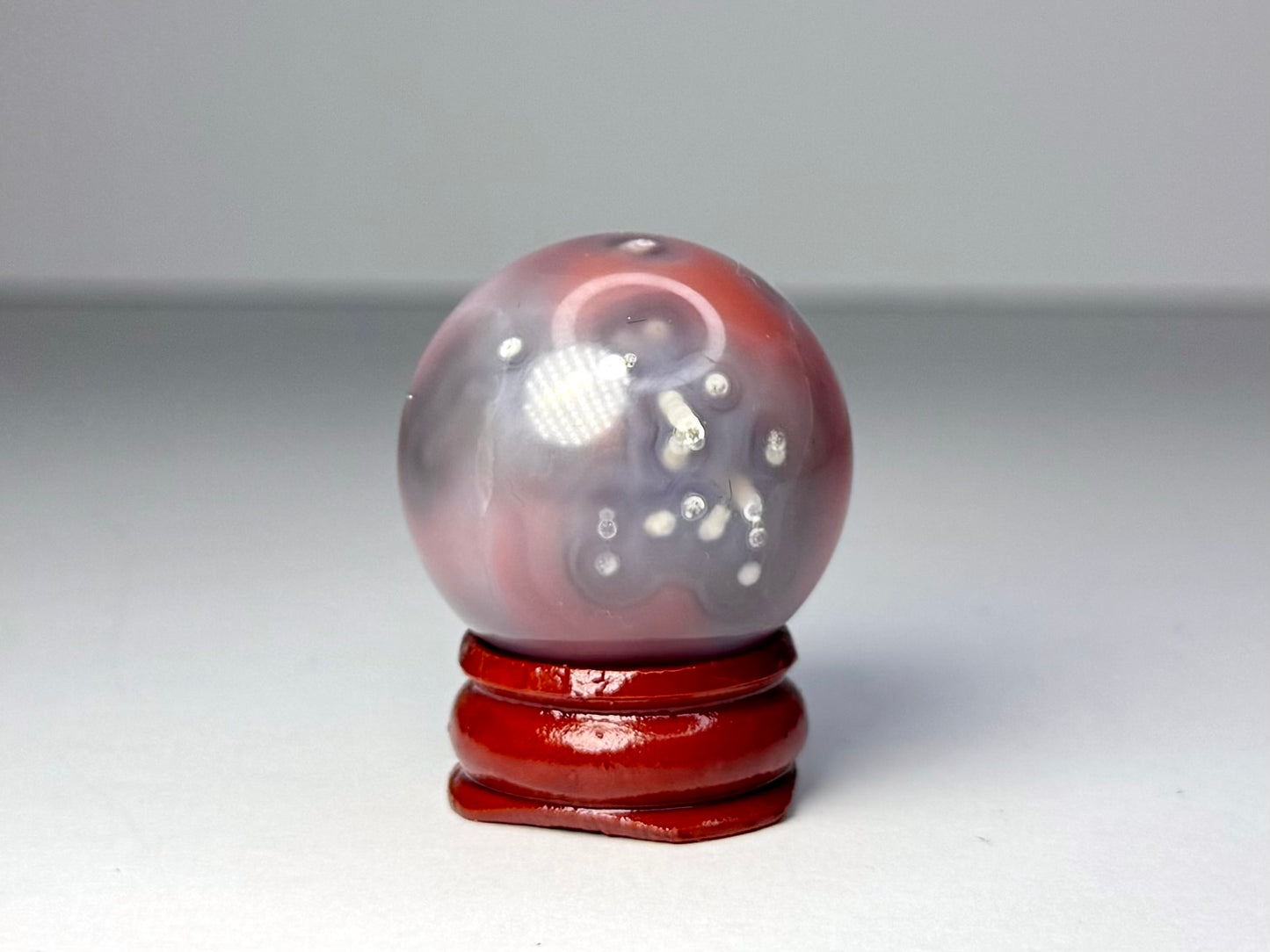 Mozambique Pink Agate Sphere - F