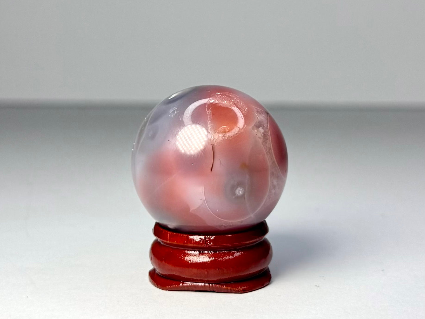 Mozambique Pink Agate Sphere - F