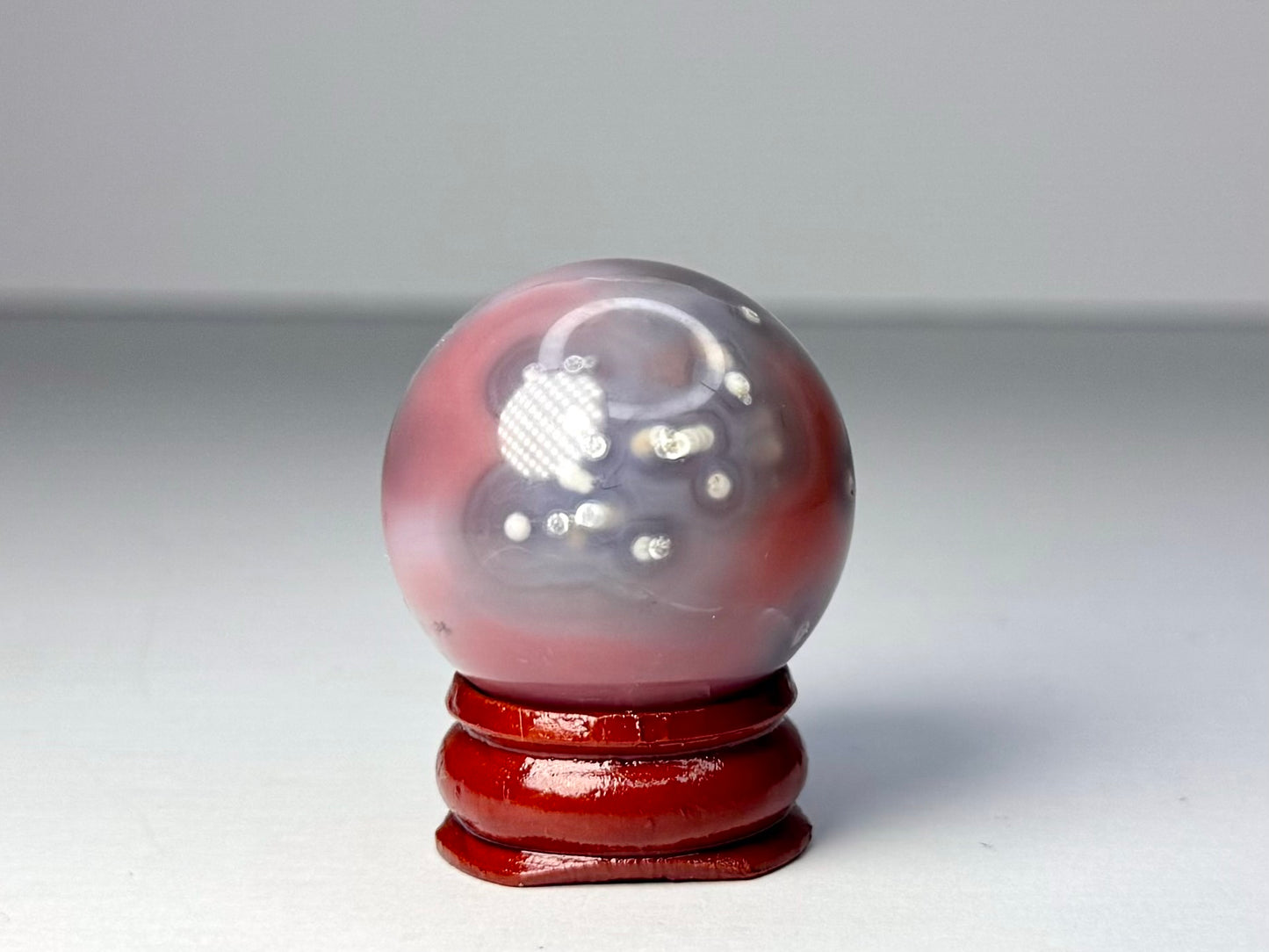 Mozambique Pink Agate Sphere - F