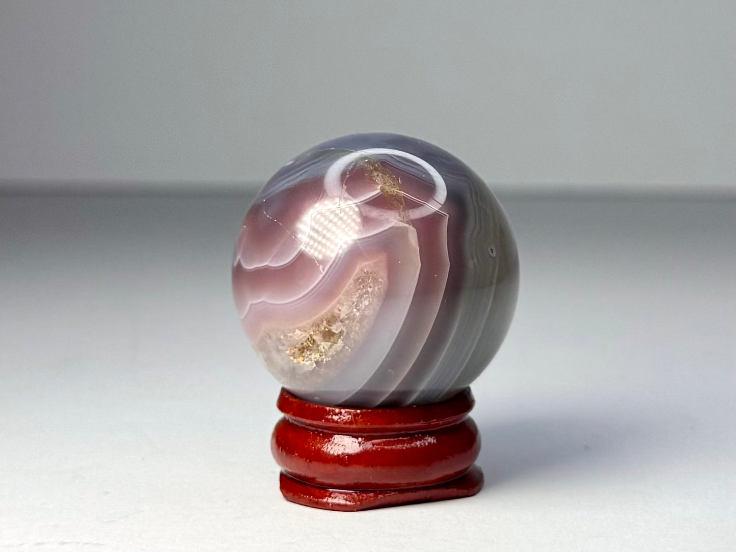 Mozambique Pink Agate Sphere - G