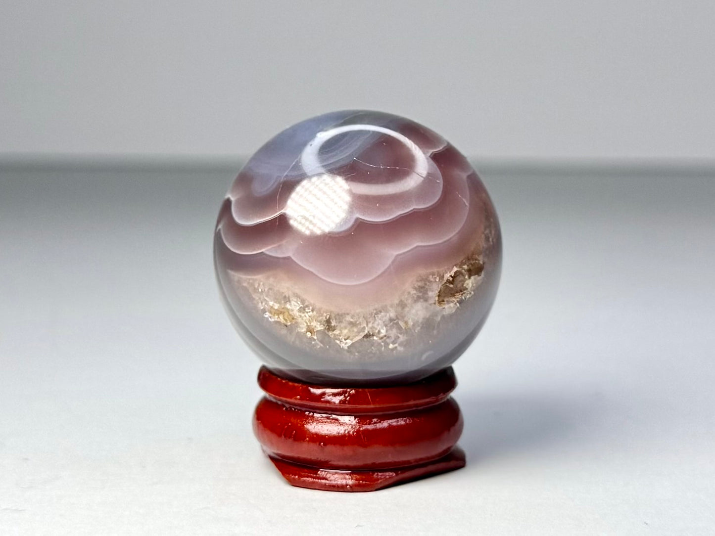 Mozambique Pink Agate Sphere - G