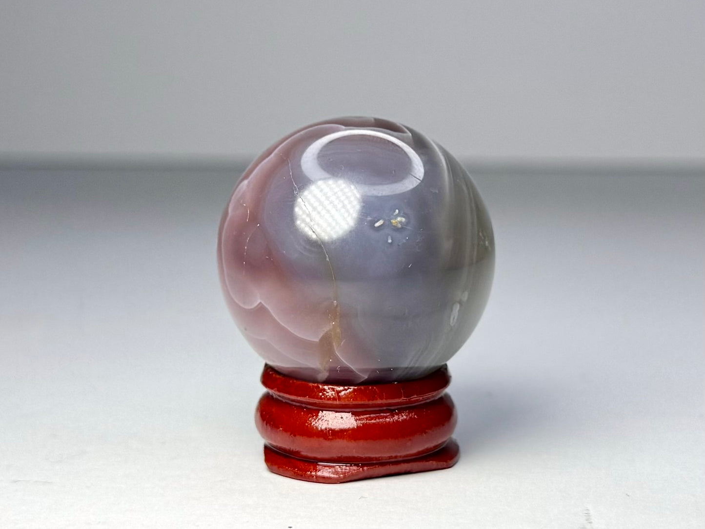Mozambique Pink Agate Sphere - G