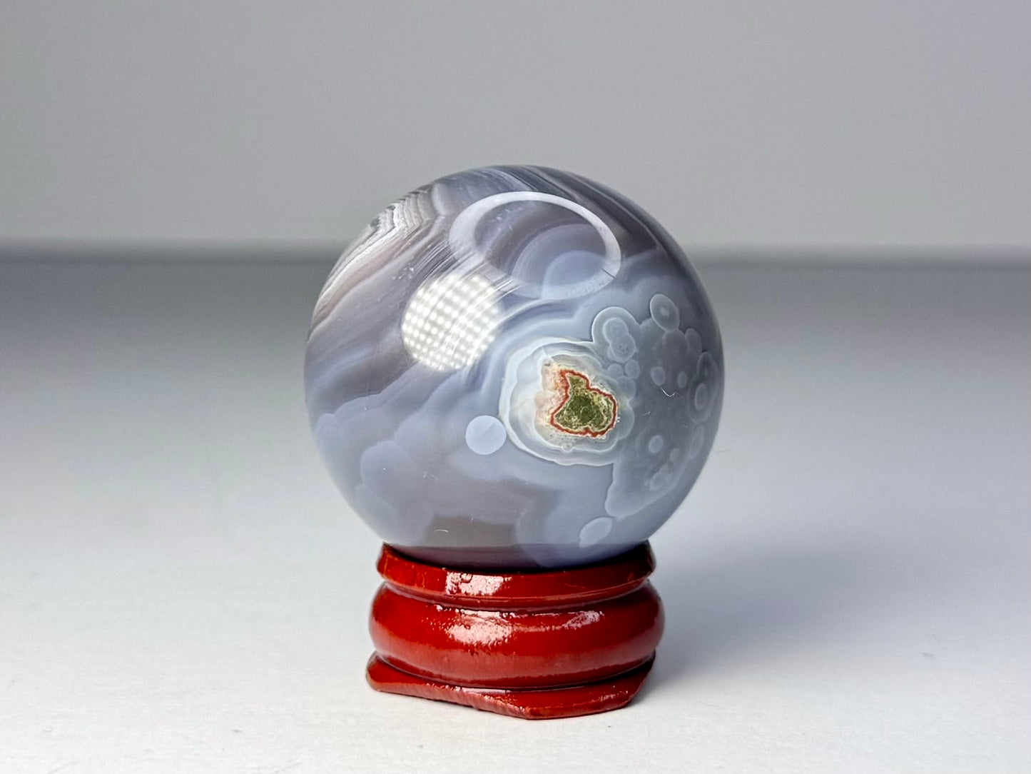 Mozambique Pink Agate Sphere - H