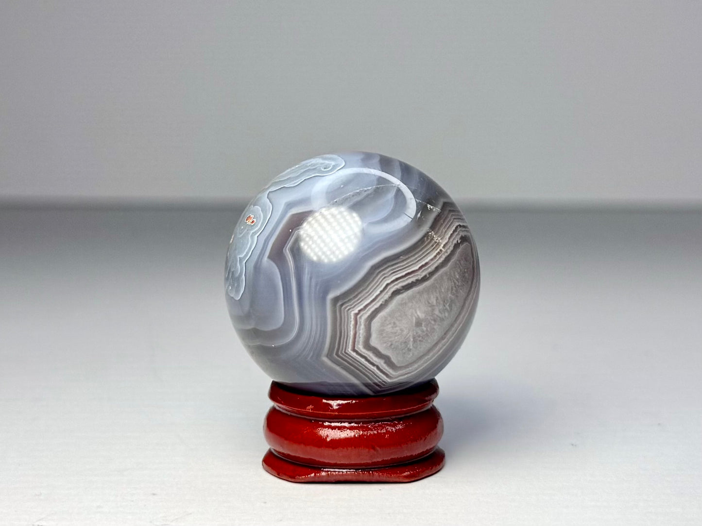 Mozambique Pink Agate Sphere - H