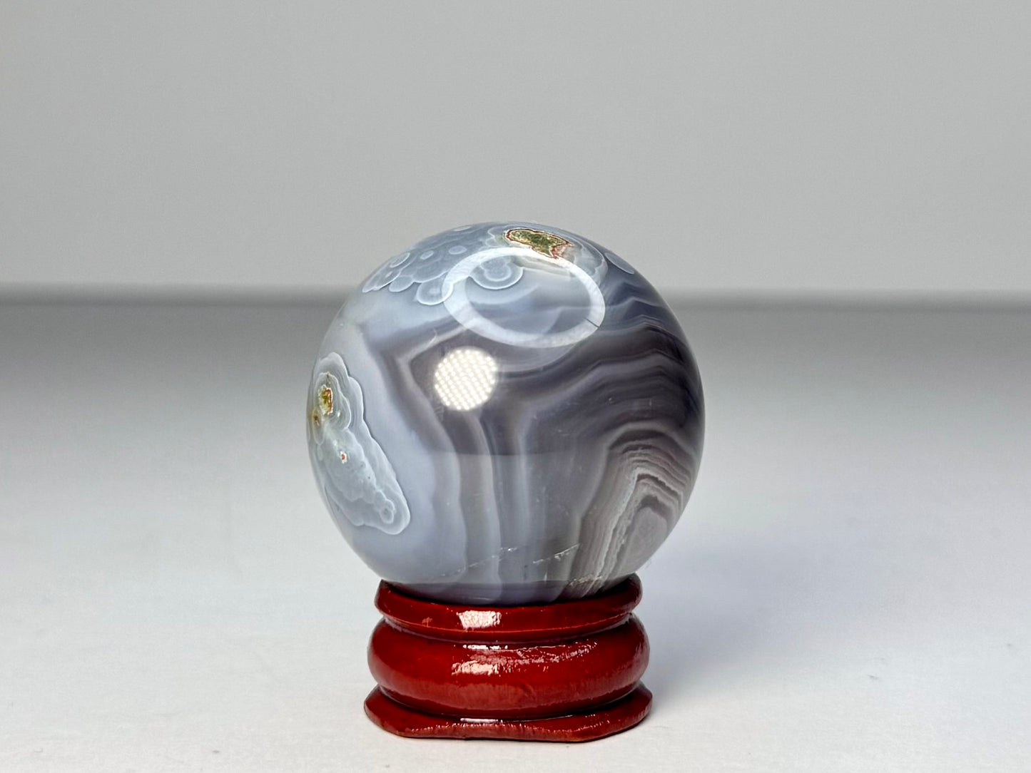 Mozambique Pink Agate Sphere - H