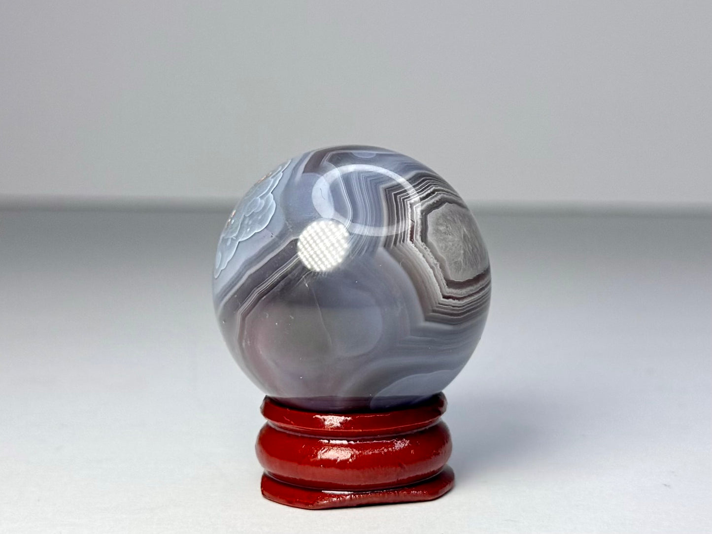 Mozambique Pink Agate Sphere - H
