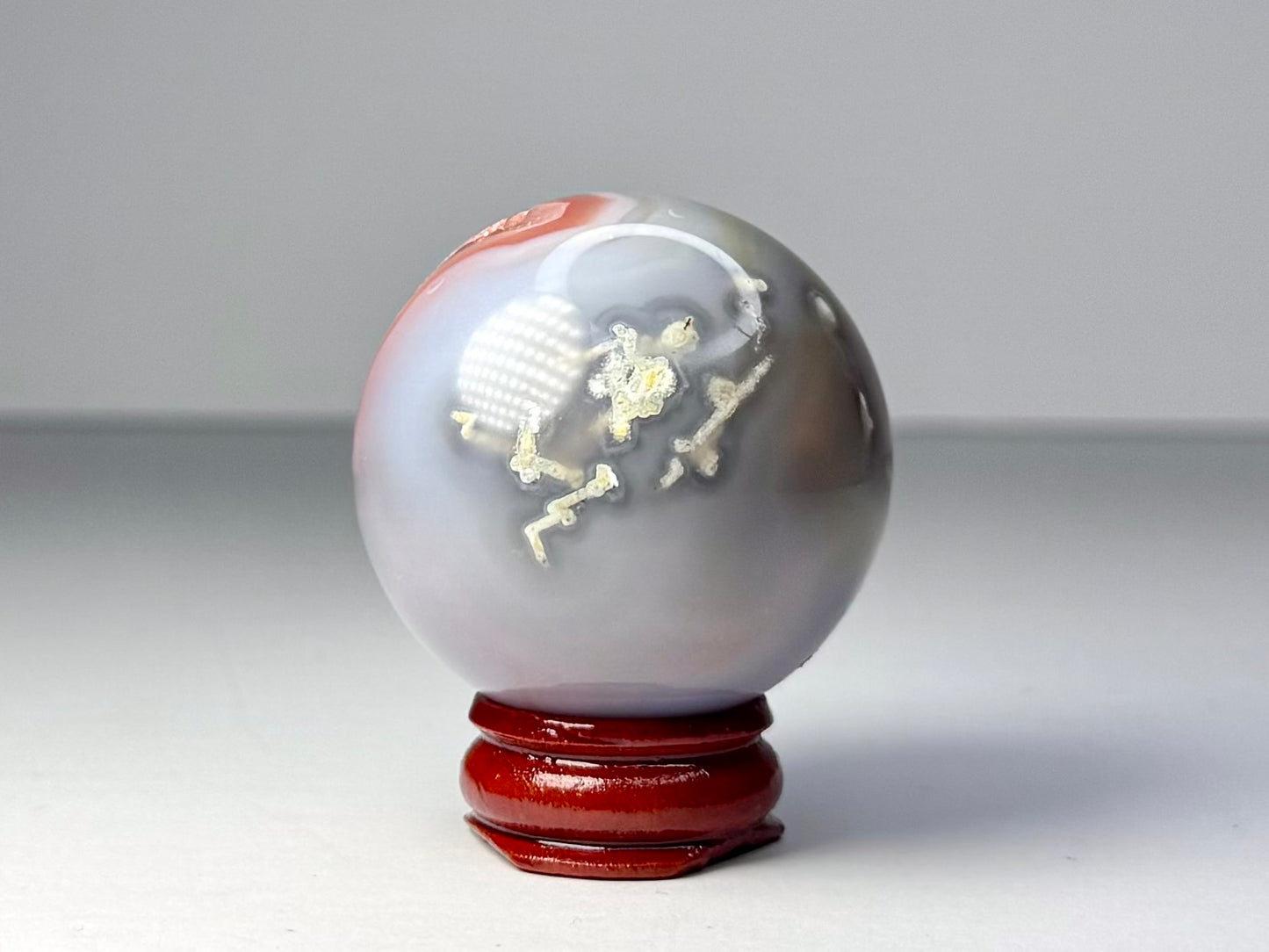Mozambique Pink Agate Sphere - J
