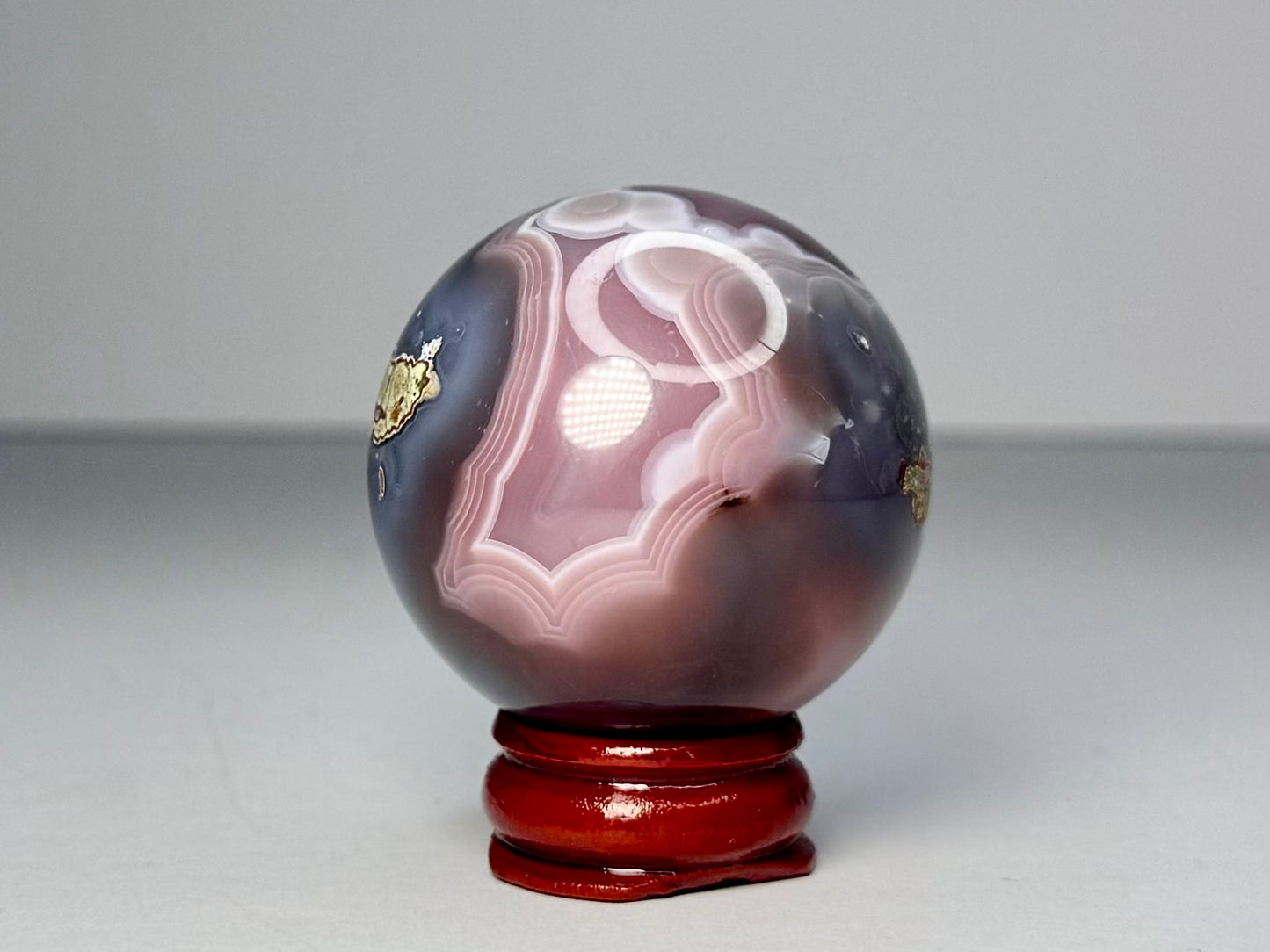Mozambique Pink Agate Sphere - K