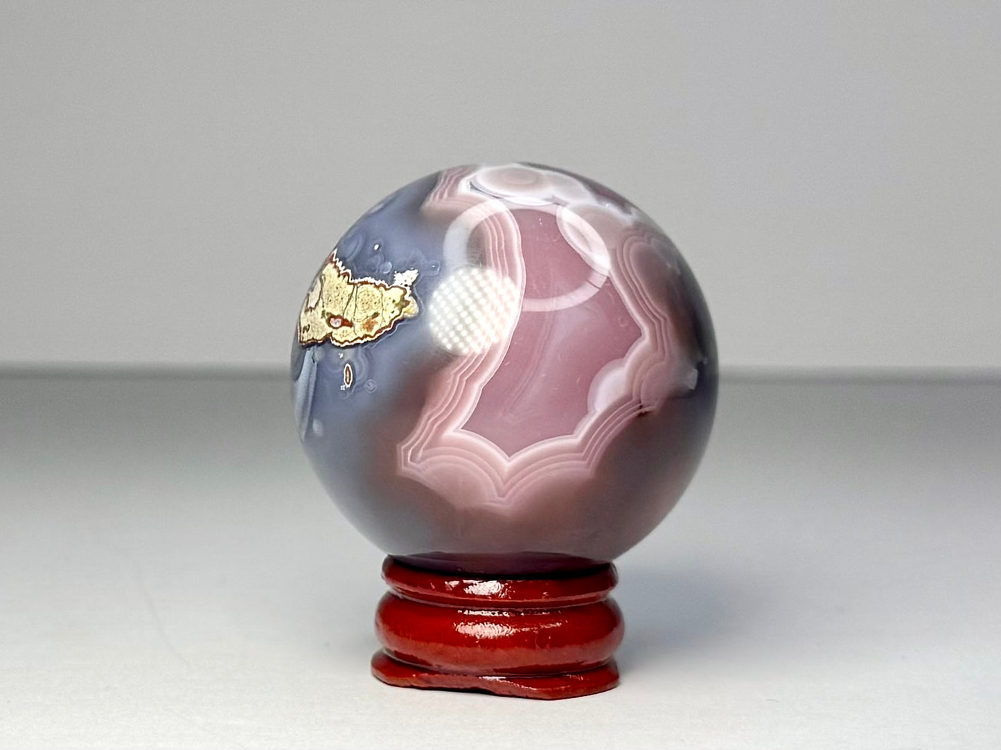 Mozambique Pink Agate Sphere - K