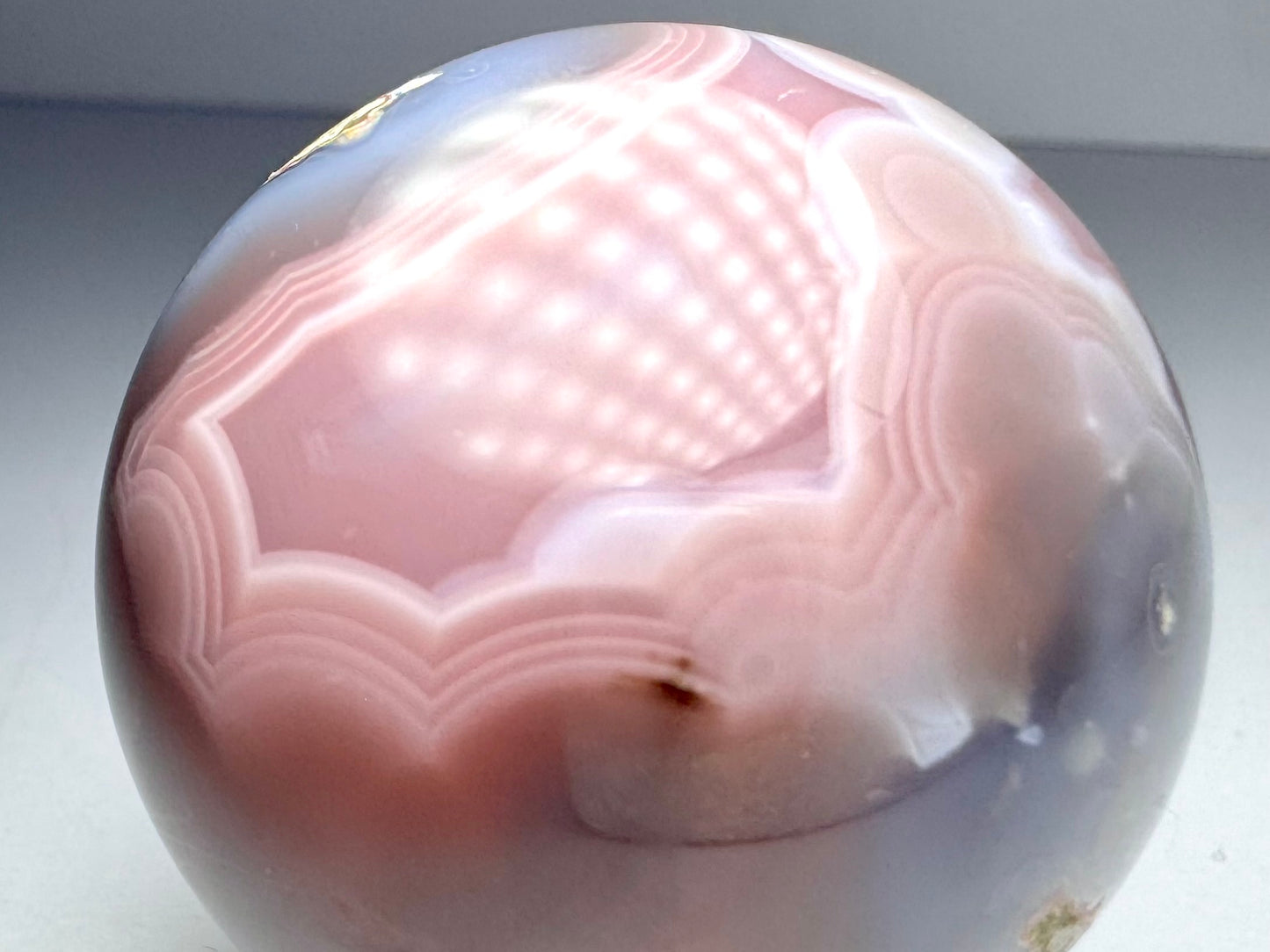 Mozambique Pink Agate Sphere - K