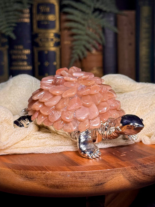 Sunstone Chip Turtle Lamp