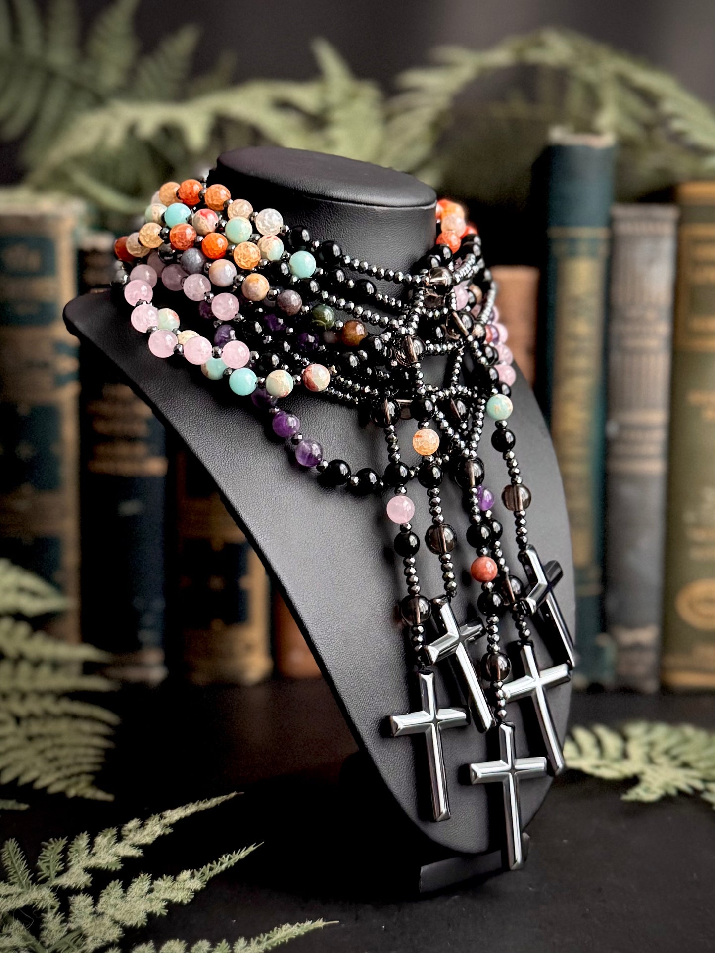 Crystal Beaded Rosary - Multiple Options Available