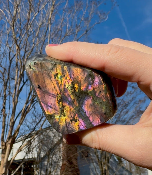 Sunset Flash Labradorite Freeform - C